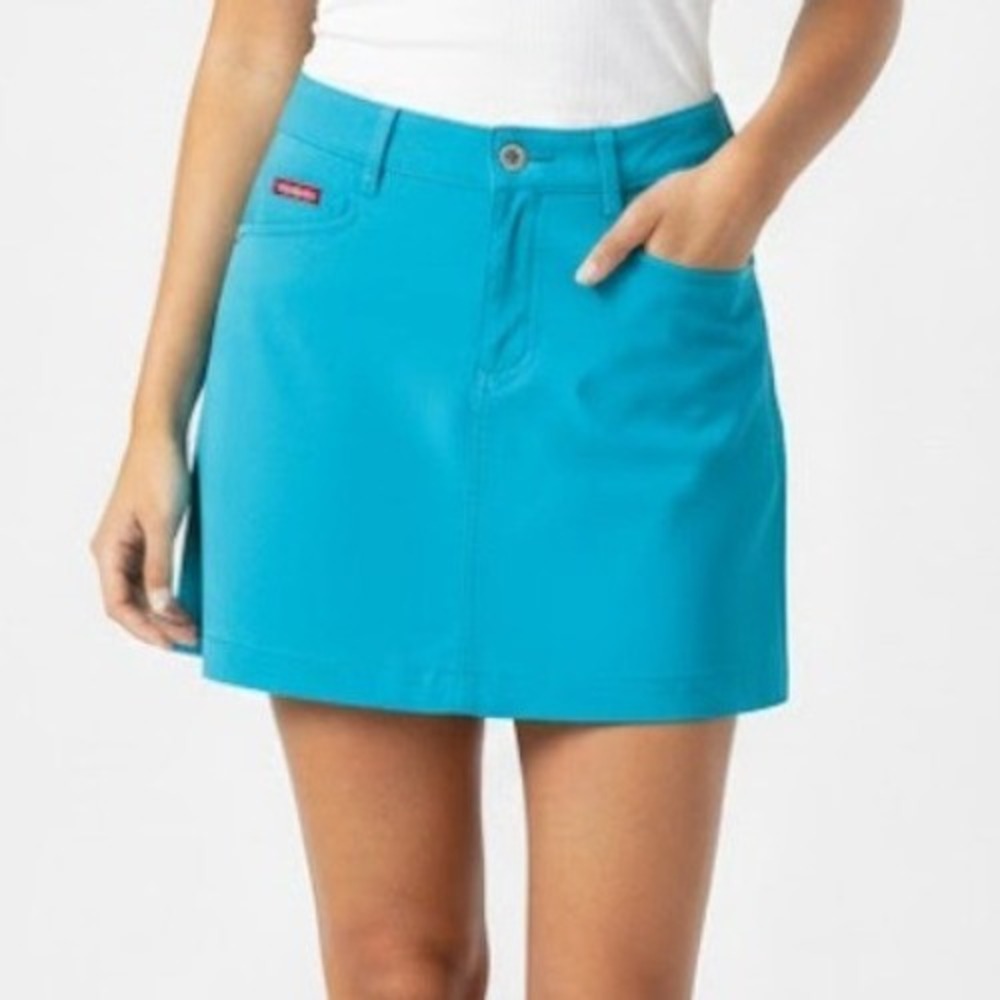 IZOD Performance Golf Skort Skirt Teal Blue Cool FX Women's Size 10